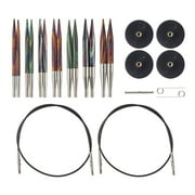 Knit Picks Mosaic Options 2-3/4" Short Tip Interchangeable Wood Knitting Needle Set