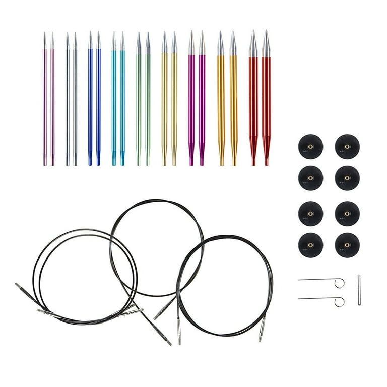 Knit Picks Prism options Aluminum Interchangeable Circular Knitting Needle Set