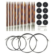 Knit Picks Wooden Interchangeable Circular Knitting Needle Set - Size 4-11 - Radiant