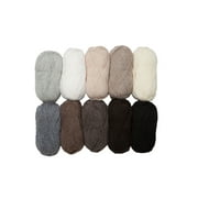 Knit Picks Wool of the Andes Neutral Worsted Wool Yarn Variety Pack - 10 Skeins of Neutral 100% Wool Worsted Yarn - Total 500 grams, 1100 yards
