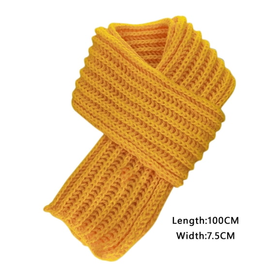 Knit Scarf | 9 Color Winter Warm Scarf | Soft Breathable Neck Warmer | School Cold Weather Accessory