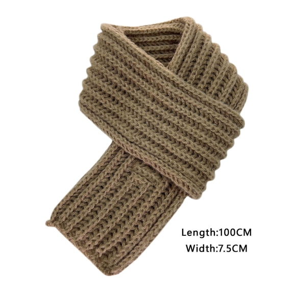 Knit Scarf | 9 Color Winter Warm Scarf | Soft Breathable Neck Warmer | School Cold Weather Accessory