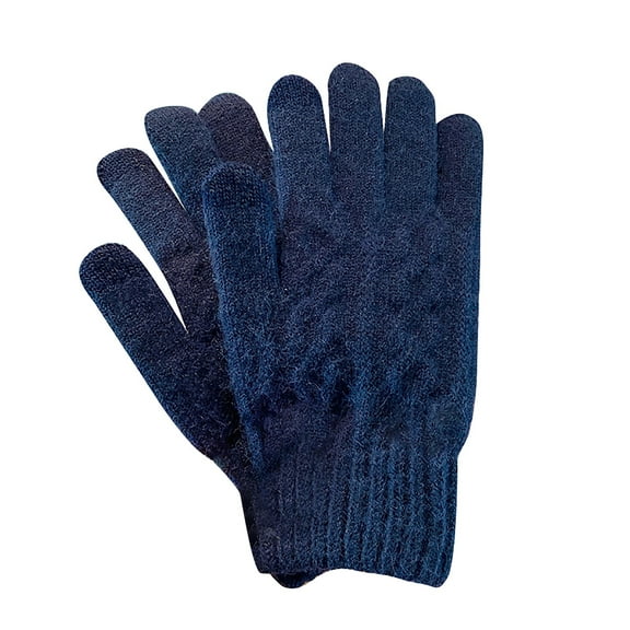 Knit Screen Gloves Winter Five Finger Couple Cycling Plus Student Thickened Warm Retro Woman Mittens for Women Cold Weather Insulated Gloves Mittens Women Gloves Mittens Men Winter Warm Gloves