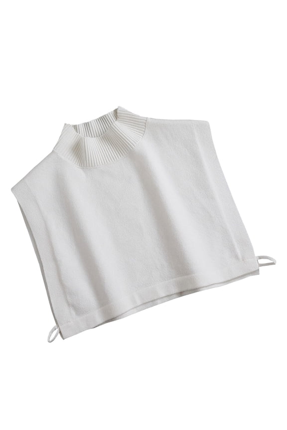 Knit Shawl Mock Ribbed Neck Winter Warm For Women Neck Wrap Knitted Elastic False Collar Warm Winter Cycling