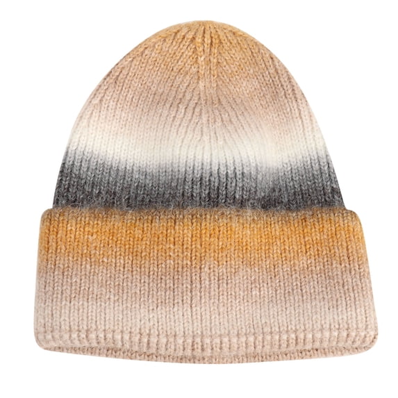 Knit Short Watch Cap CQXIDFH Women Versatile Knitted Headwear, Casual Solid Warm Cap, Fashion Comfortable Headgear for Fall Winter, Muslim Hat (B, One Size)
