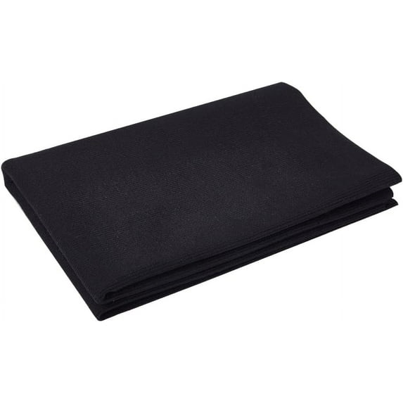 Knit Sleeve Cotton Fiber Ribbing Fabric 19.69x49.21x0.04 Inch Seamless Rib Cuffs Tubular Rib Cuffing for Cuffs Waistbands Neckline Collar Trim Jacket Sweatshirt Sewing Black