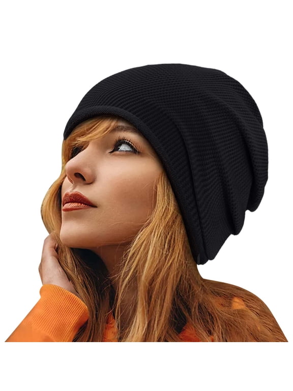 Knit Slouchy Beanie Minimal Fine Rib Cap with Relaxed Rear Drape Discrete Small Side Label And A Gathered Back Edge for Street Style And Daily Commuting Winter Hats for Women