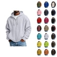 thumbnail image 1 of Knit Solid Zip Hoodie For Everyday Comfort And Casual Style, 1 of 4