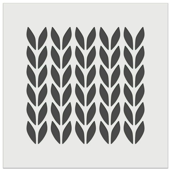 Knit Stitch Pattern DIY Cookie Wall Craft Stencil - 11.5 Inch