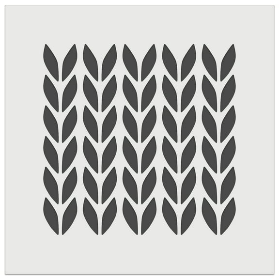Knit Stitch Pattern DIY Cookie Wall Craft Stencil - 5.5 Inch