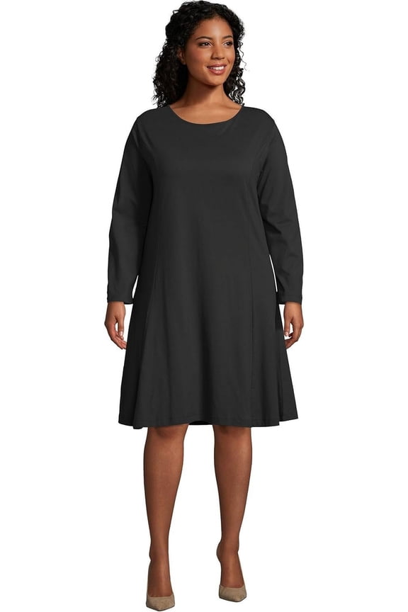 Women's Jersey Matchables Dress 100% Cotton Black
