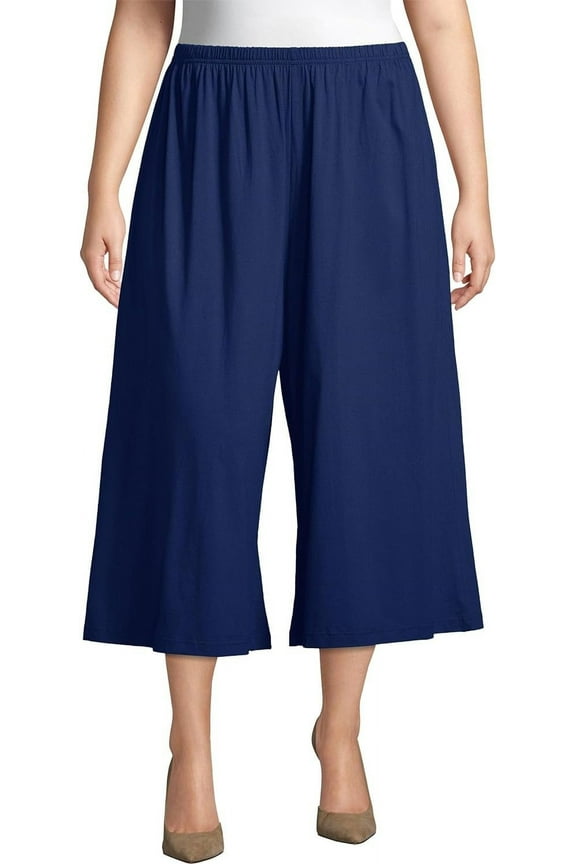 Women's Jersey Matchables Split Skirt Navy 100% Cotton