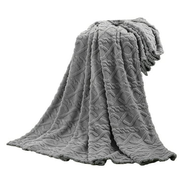 Knit Throw Blanket,Beige Checkered Throw Blanket for Couch,Soft Cozy Warm Knitted Throw Blanket for Bed Sofa Living Room,Decorative Spring Fall Throw Blanket 50"X60",Beige