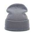 thumbnail image 1 of Knit Winter Beanies, CQXIDFH Unisex Knitted Cuffed Beanie, Soft Warm Watch Cap, Windproof Ski Headwear for Men Women Outdoor Winter, Beret (Grey, One Size), 1 of 2