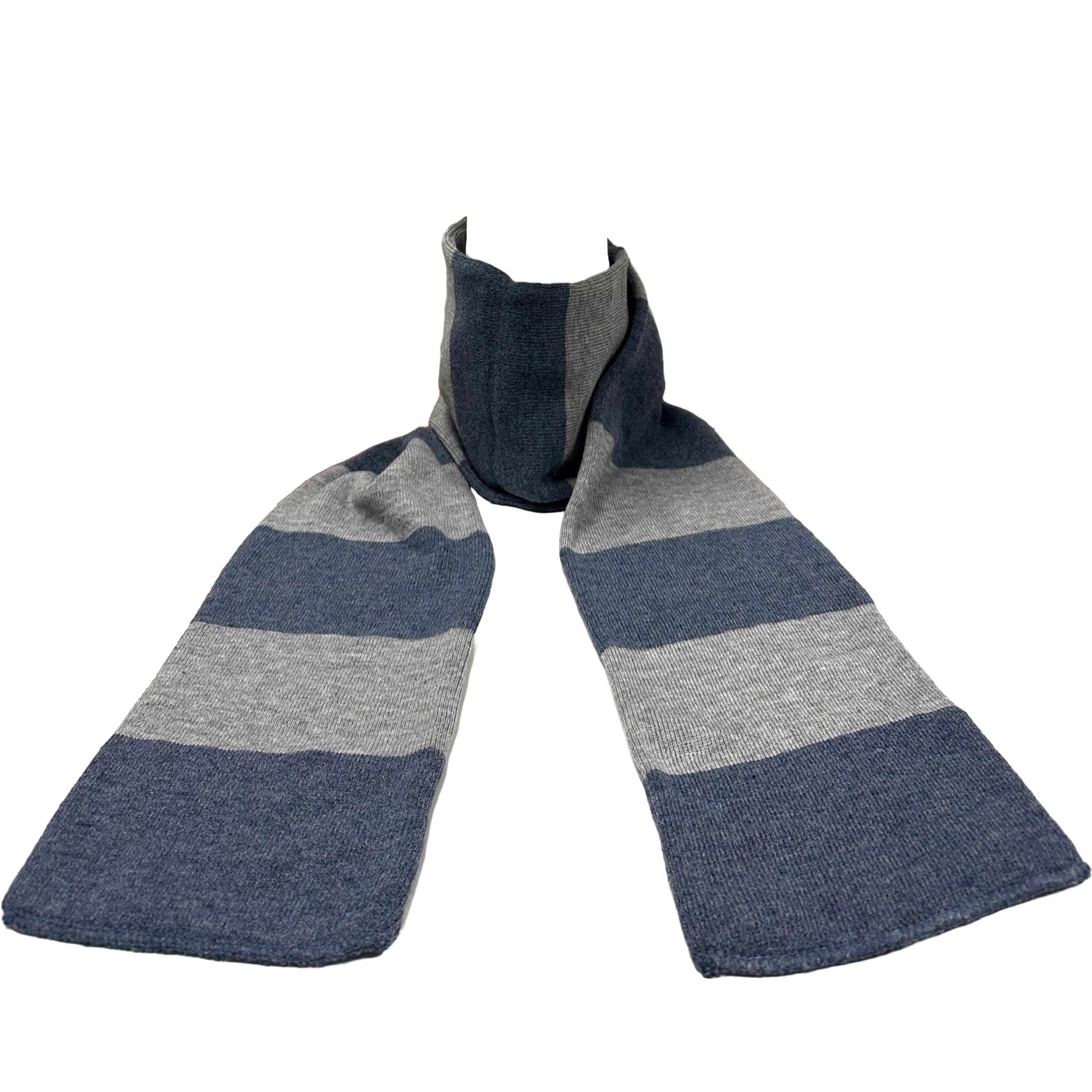 Knit Winter Rugby Striped Scarf for Men Women Stay Warm