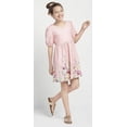 thumbnail image 1 of Knit Works PINK Little & Big Girl's Fit & Flare Dress, US Small (7/8), 1 of 1