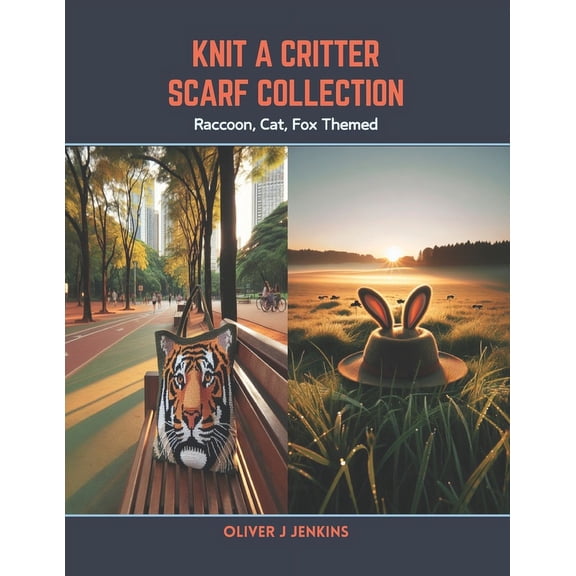 Knit a Critter Scarf Collection: Raccoon, Cat, Fox Themed (Paperback)