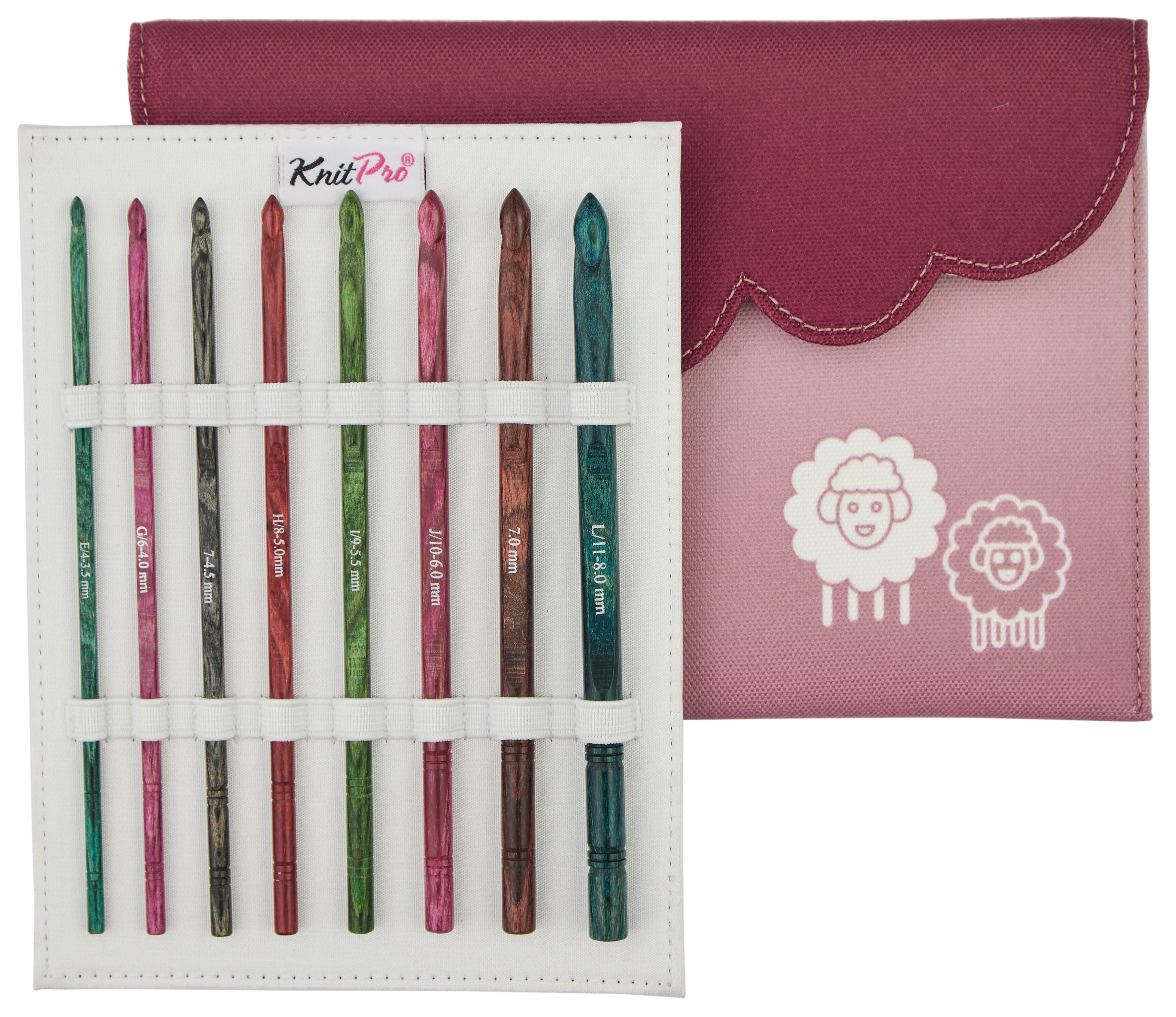 KnitPro-Dreamz Deluxe Single Ended Crochet Hook Set-Set Of 8 - Assorted Sizes