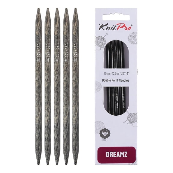 KnitPro Dreamz Double Pointed Needles 5" (12.5cm) - US 7 (4.5mm)