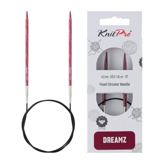 KnitPro Dreamz Fixed Circular Needles 16" (40cm) | US Size 6 (4mm)