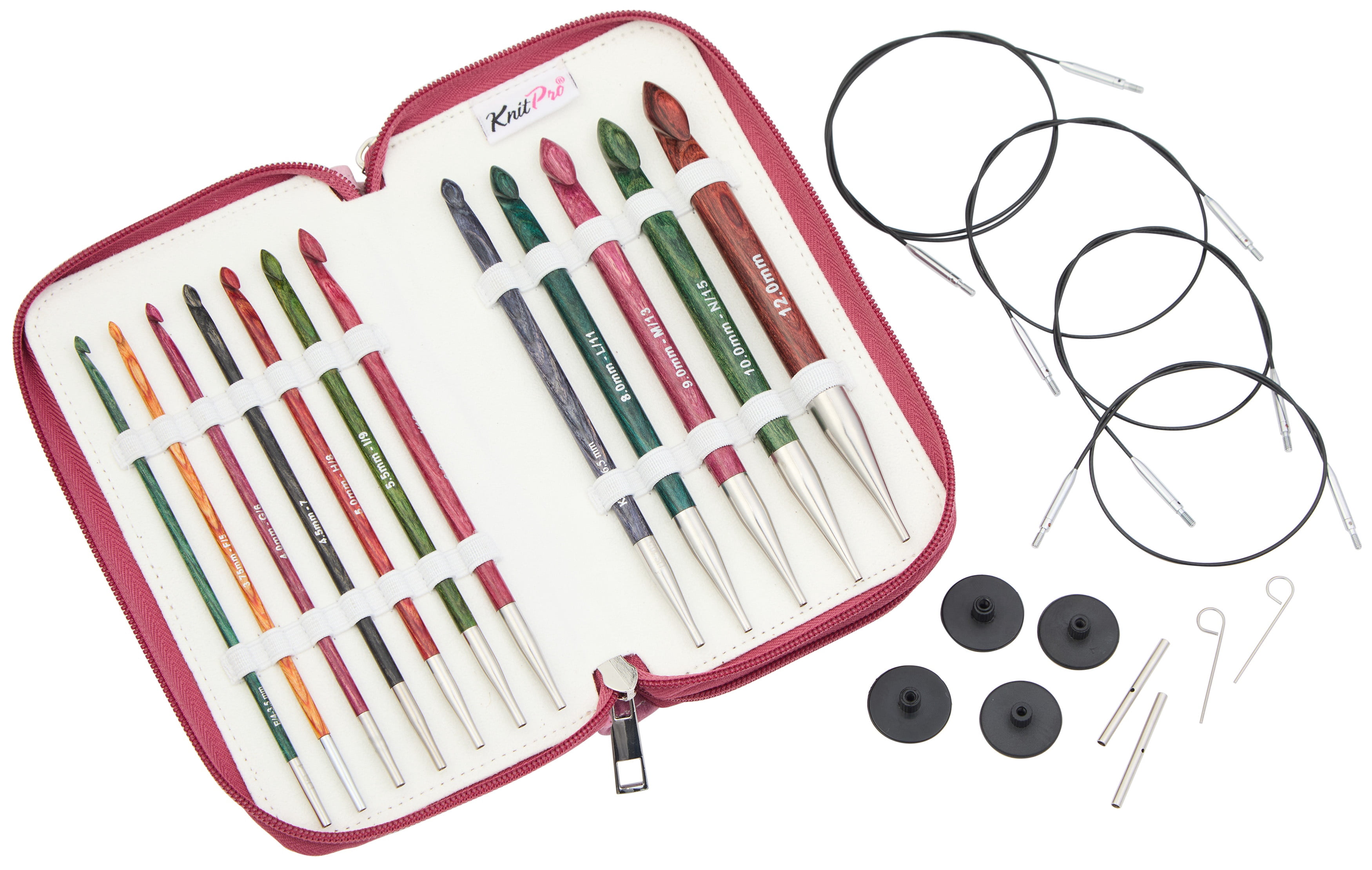 KnitPro Dreamz Grande Afghan/Tunisian Crochet Hook Set - 12 Sizes (3.5mm - 12mm)