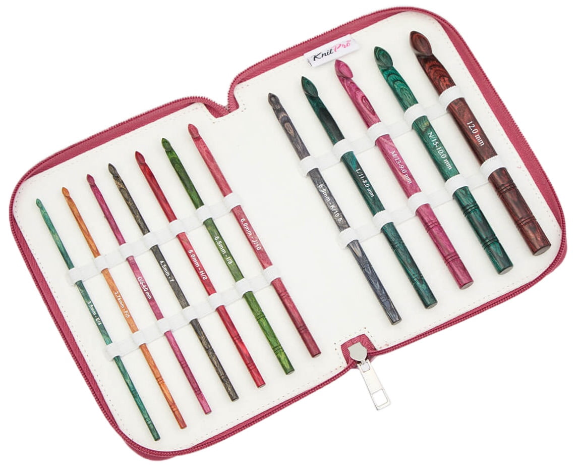 KnitPro Dreamz Grande Single Ended Crochet Hook Set - 12 Sizes