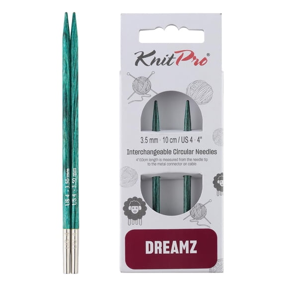 KnitPro-Dreamz Special Interchangeable Needles 4"-Size 4/3.5mm
