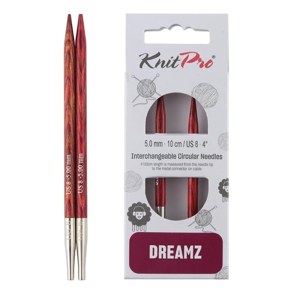 KnitPro-Dreamz Special Interchangeable Needles 4"-Size 8/5mm