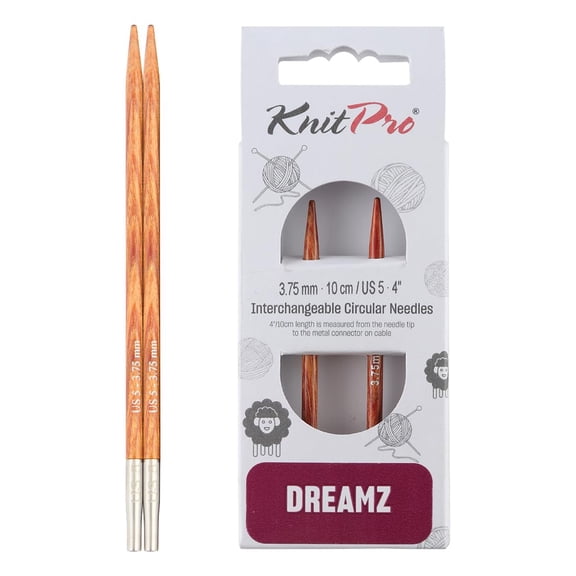 KnitPro Dreamz Interchangeable Circular Needles 4" (10cm) - US 5 (3.75mm)