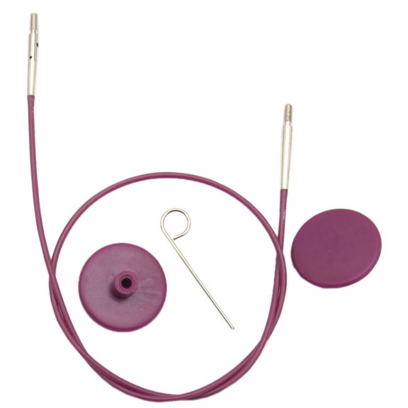 KnitPro KP10505 126cm Single Cable to make 150cm Interchangeable Needle, Purple