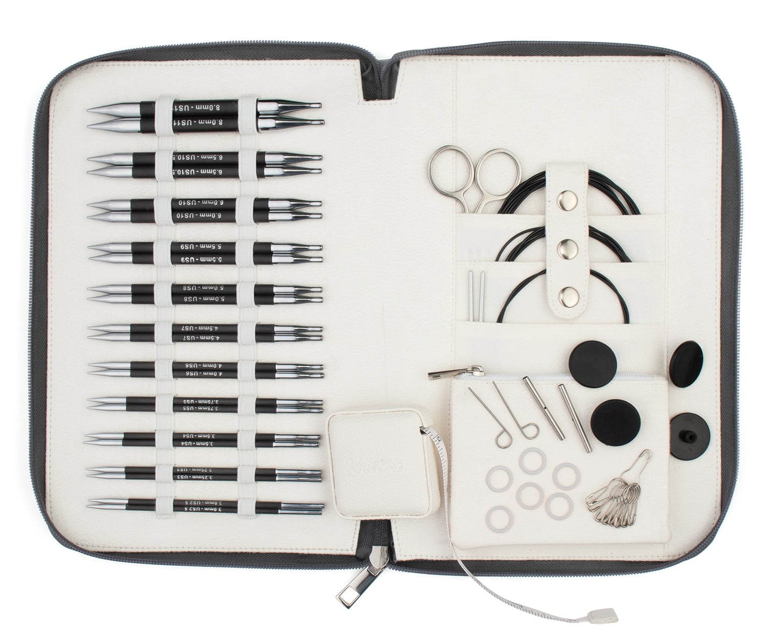 KnitPro-Karbonz Regal Interchangeable Knitting Needle Set 5"-Set Of Eleven