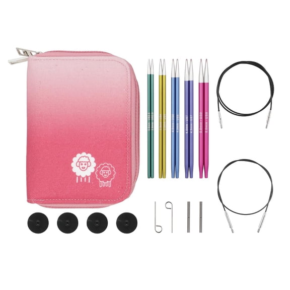 KnitPro Knitting Pins Circular Interchangeable Standard Zing Starter Set