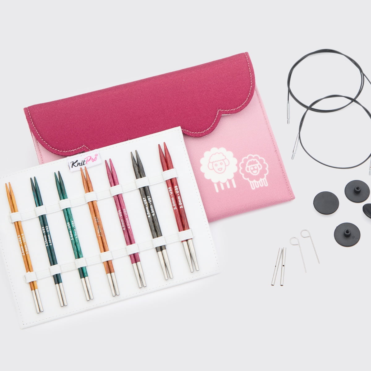 KnitPro-Dreamz Midi Interchangeable Needle Set 5.25"-7 Pair Interchangeable Tips
