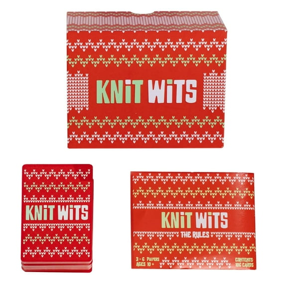 Knits Wits - Festive Character Buildding Fun Adventure Family Christmas Card Game