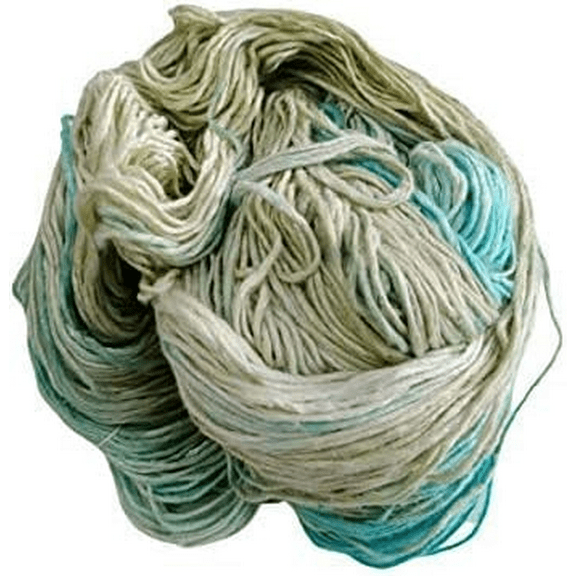 Knitsilk, 100% Recycled Silk Roving and Hand-Dyed Pure Mulberry Silk Yarn Perfect for Knitting, Crocheting, Weaving, and More 100 gm-225 Yards (Berlin) (Pack of 5)