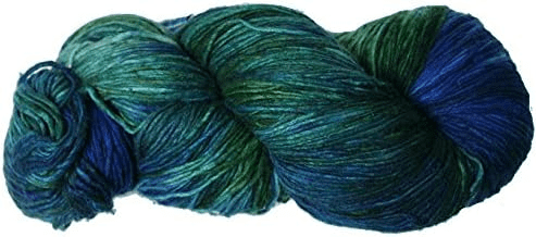 Knitsilk, 100% Recycled Silk Roving and Hand-Dyed Pure Mulberry Silk Yarn Perfect for Knitting, Crocheting, Weaving, and More 100 gm-225 Yards (Reykjavik) (Pack of 3)