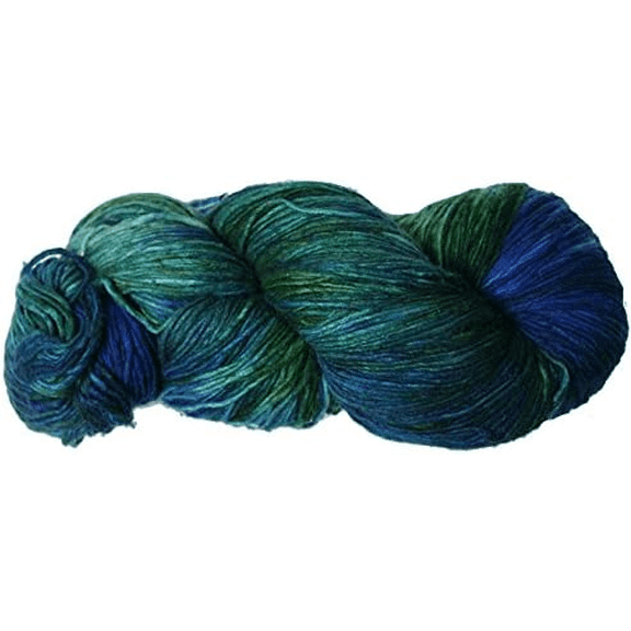 Knitsilk, 100% Recycled Silk Roving and Hand-Dyed Pure Mulberry Silk Yarn Perfect for Knitting, Crocheting, Weaving, and More 100 gm-225 Yards (Reykjavik) (Pack of 5)