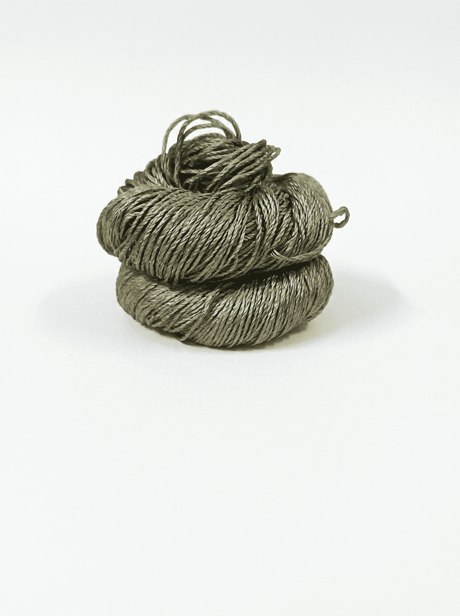 Knitsilk 3 Ply 100% Mulberry Silk Lace Weight Yarn | Perfect for Knitting & Crocheting and Weaving | Fine Quality Silk Yarn for Luxurious Creating Projects.(50 Grams – 260 Yards, Olive)(Pack of 2)