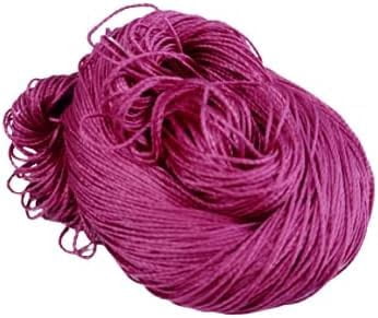 Knitsilk 3 Ply 100% Mulberry Silk Lace Weight Yarn | Perfect for Knitting & Crocheting and Weaving | Fine Quality Silk Yarn for Luxurious Creating Projects.(50Gm–260Yards, Pink) (Pack of 3)