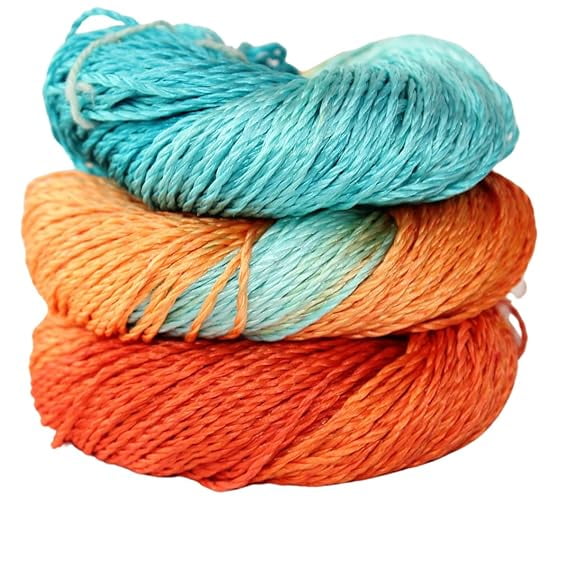Knitsilk 3 Ply 100% Mulberry Silk Lace Weight Yarn | Perfect for Knitting & Crocheting and Weaving | Fine Quality Silk Yarn for Luxurious Creating Projects.(50Gm–260Yards, Iris) (Pack of 3)