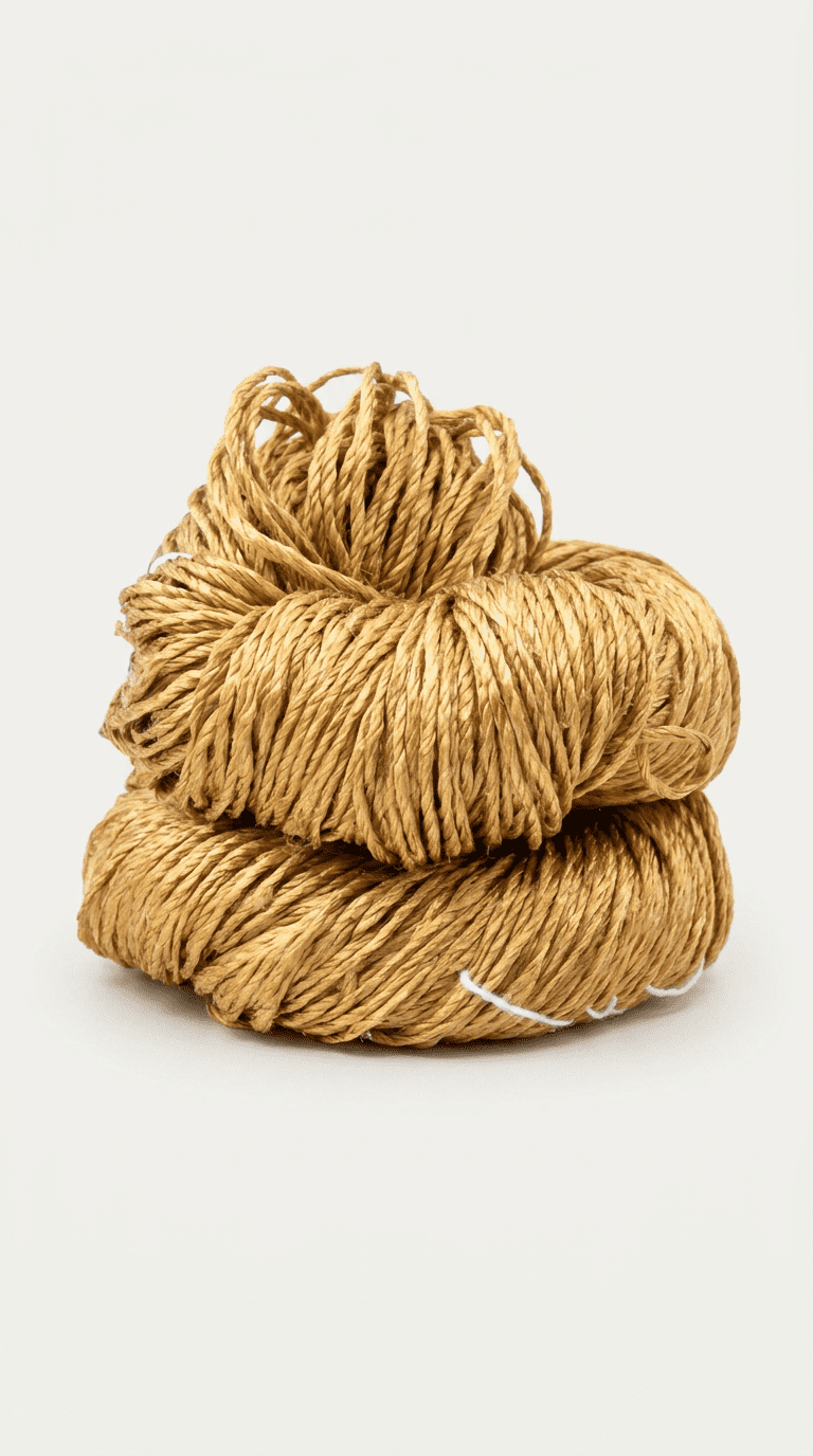 Knitsilk 3 Ply 100% Mulberry Silk Lace Weight Yarn, 50 Grams - 260 Yards, Yellow (Pack of 2)