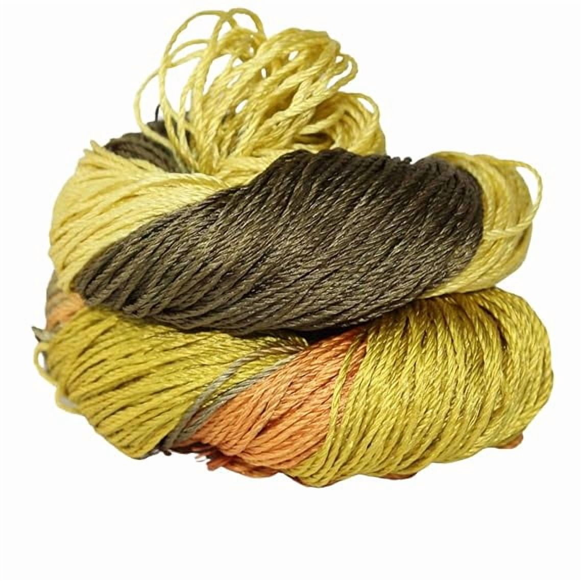 Knitsilk 3 ply 100% Pure Mulberry Queen Silk Yarn 50 gram Lace Weight | Great for Knitting, Crochet, Weaving, Mixed Media (Morning Glory)(Pack of 2)