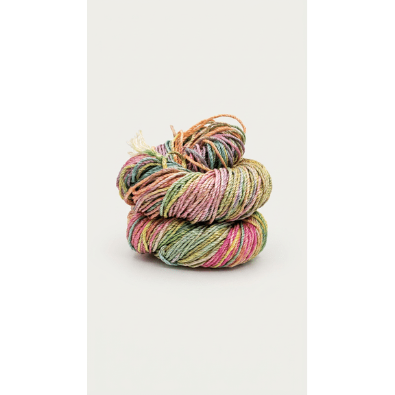 Knitsilk 3 ply Mulberry Silk Yarn Lace Weight Hand Tie and Dye Yarn (50 Grams) Variegated Rainbow Yarn - Knitting Tatting Weave Crochet (Sunflower)(Pack of 2)