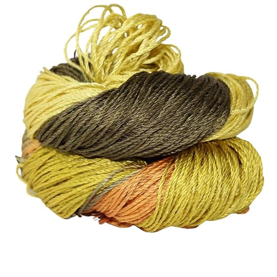 Knitsilk 3 ply100% Pure Mulberry Queen Silk Yarn 50 gram Lace Weight | Great for Knitting, Crochet, Weaving, Mixed Media (Morning Glory)(Pack of 3)