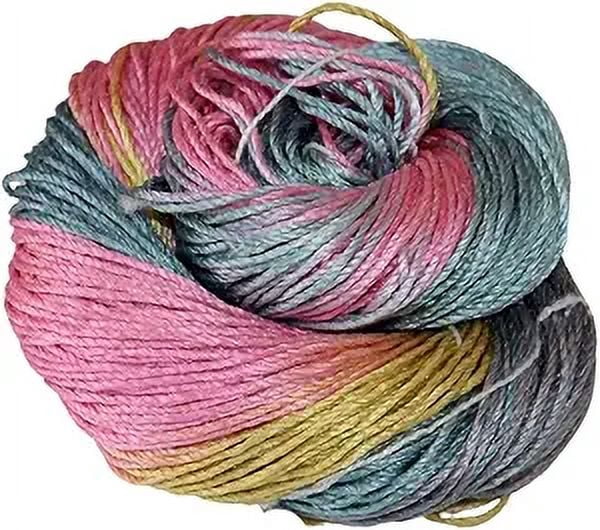 Knitsilk Brand 100% Mulberry Silk Yarn 50 Gram 3 Ply Lace Weight | Great for Knitting, Crochet, Weaving, Mixed Media (Tiger Lily)