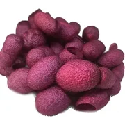 Knitsilk Hand Dyed Silk Cocoons, Silk Cut Cocoons, Mulberry Silk Fibres, Selection Cut Silk Cocoons Coral pink Pack of 5-150 pcs