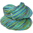 thumbnail image 1 of Knitsilk Silk Roving Worsted Yarn 100% Recycled & Hand-Dyed Mulberry Silk - Luxurious and Versatile for Scarves, Knitting,Crafting| 100 gm-225 Yards Santorini, 1 of 10