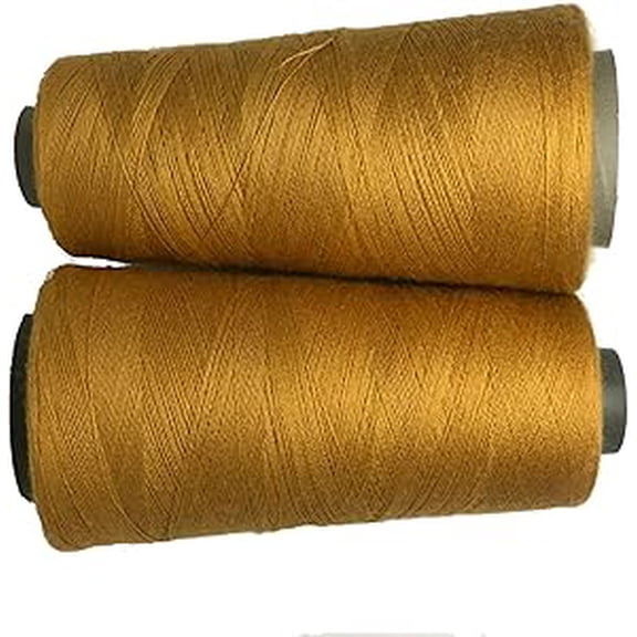 Knitsilk Pure Silk Viscose Blend Yarn in Cones -Perfect for Crochet and Knitting,Jewellery and DIY Projects(2ply-75yards-Mustard-Pack of 1)