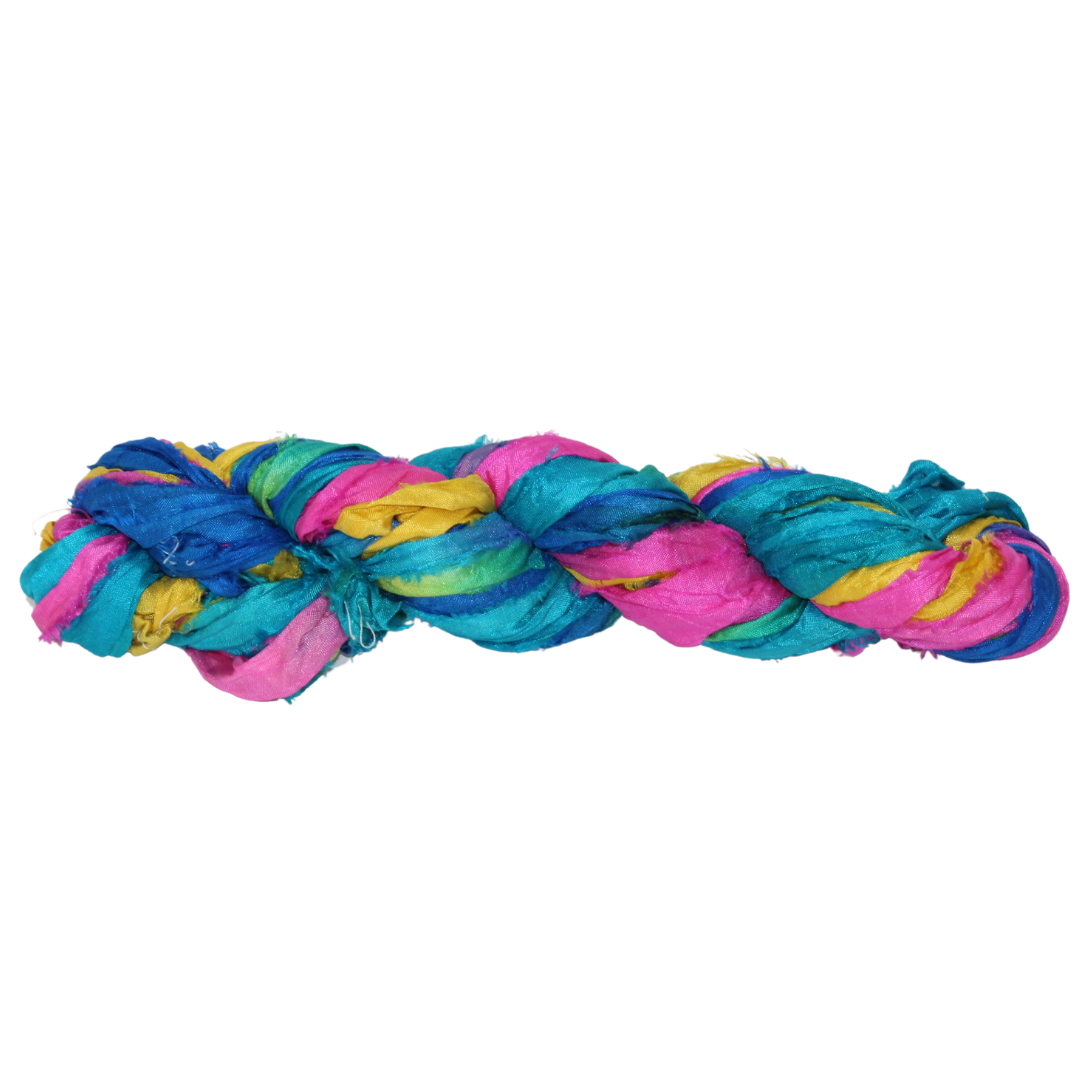 Hillary Ribbon Yarn Knitsilk Recycled Sari Silk Ribbon Yarn-Super Bulky Yarn|Best for ...