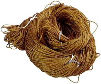 Knitsilk Reeled Mulberry Silk Yarn, Soft Silk Yarn, 3 ply Yarn, 260 Yards, 50 Grams (Golden Mustard)(Pack of 2)